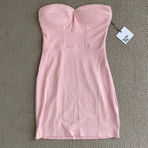 Revolve strapless suede mini dress